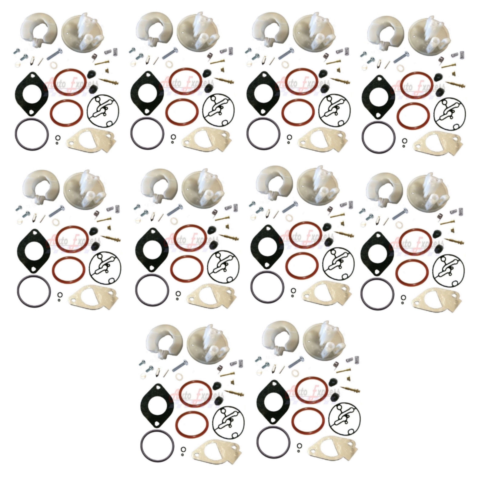 Fits Briggs & Stratton Carburetor Rebuild Kit 10 Pack Overhaul Nikki ...