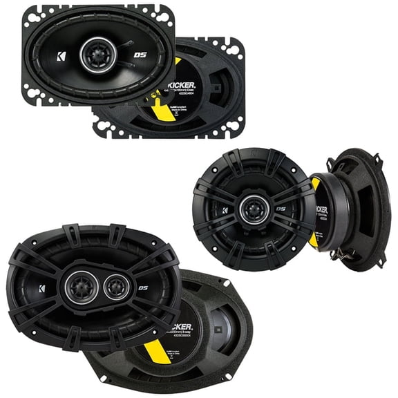 Fits Cadillac Coupe DeVille 1985-1987 OEM Speaker Upgrade Kicker DS Coax Package