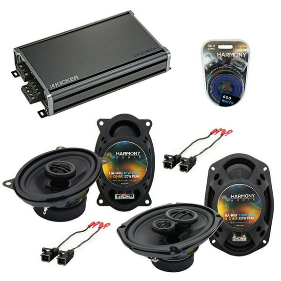 Fits Cadillac Coupe DeVille 88-89 Speaker Upgrade Harmony Speakers & CXA360.4