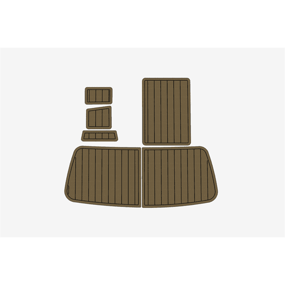 Fits Centurion Tsunami, EVA Faux Teak Non-Skid Boat Deck Mat, Anti-Slip Yacht Cockpit Flooring