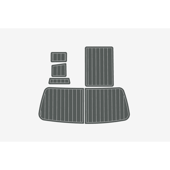 Fits Centurion Tsunami, EVA Faux Teak Non-Skid Boat Deck Mat, Anti-Slip Yacht Cockpit Flooring