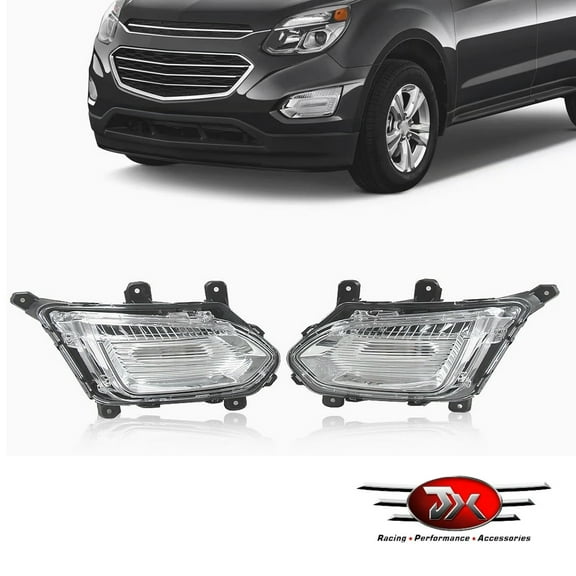 JX RACINGPERFORMANCEACCESSORIES Fits Chevrolet Equinox 2016-2017 DRL Fog Lamp Set 2PCS LH+RH