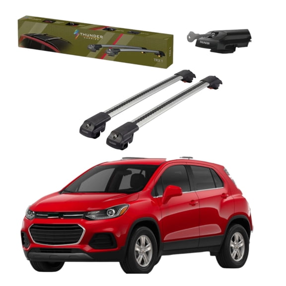 Fits Chevrolet Trax 2013-2023 Roof Rack Cross Bars Rails Gray