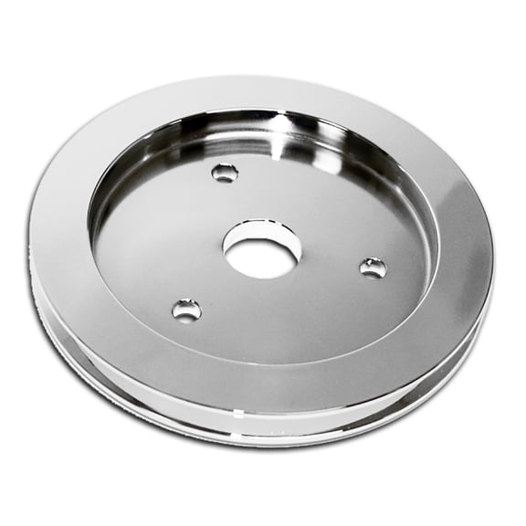 Fits Chevy Big Block 396 454 Chrome Aluminum Crank Pulley 1 Groove Short Pump