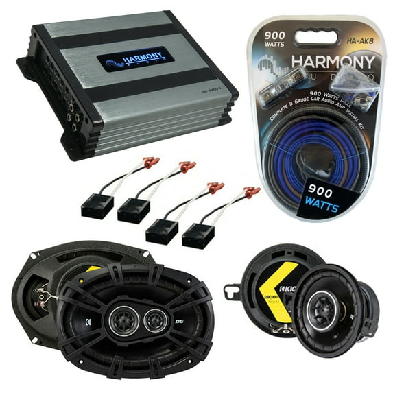 Fits Chevy Cavalier 1991-1994 Speaker Upgrade Kicker DSC35 DSC693 HA-A400.4 Amp