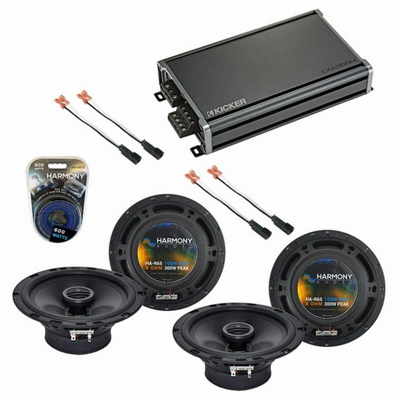 Fits Chevy Corvette 1997-2004 Factory Speaker Upgrade Harmony (2) R65 & CXA360.4