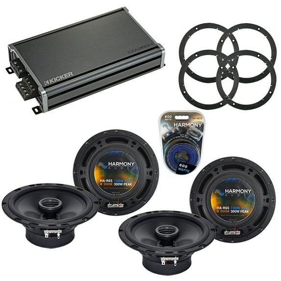 Fits Chevy Equinox 2005-2006 Factory Speaker Upgrade Harmony (2) R65 & CXA360.4
