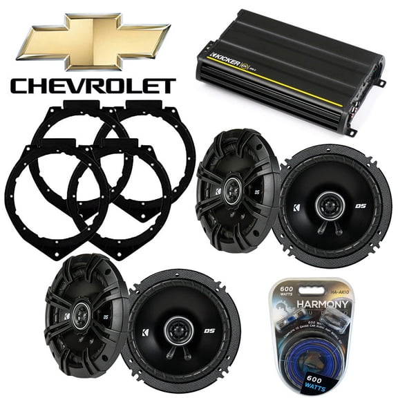 Fits Chevy Express 2008-2014 Speaker Replacement Kicker (2) DSC65 & CX300.4 Amp - Factory Certified