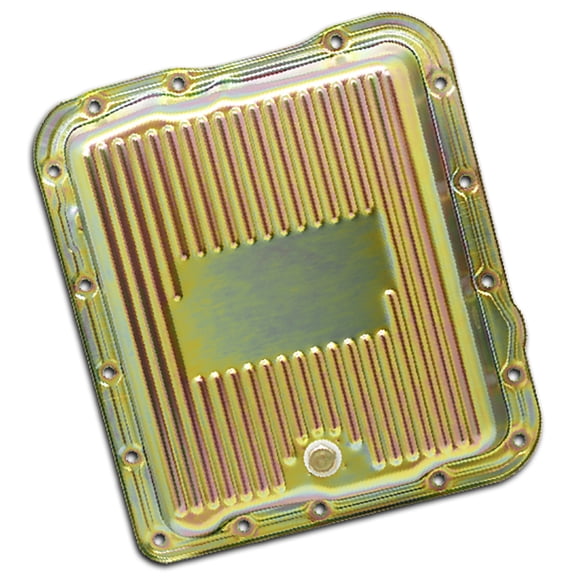 Fits Chevy GM 700R4 4L60E 4L65E Steel Transmission Pan Zinc Finish 2 5/8" Deep