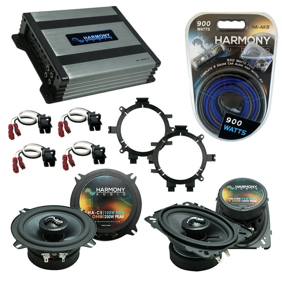 Fits Chevy Silverado Pickup 99-06 Speakers Upgrade Harmony C5 C46 HA-A400.4 Amp