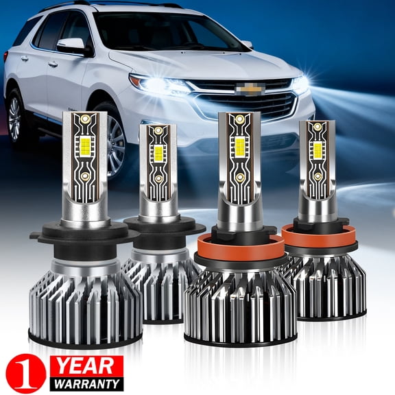 Fits Chevy Traverse 2013 2014 2015 2016 LED Headlight High Low Beam Bulbs Kit 4pcs