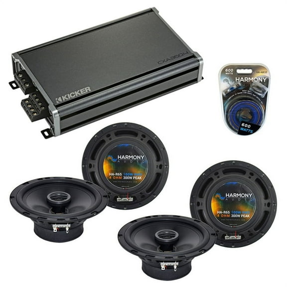Fits Chrysler Crossfire 2004-2006 Speaker Upgrade Harmony (2) R65 & CXA360.4 Amp