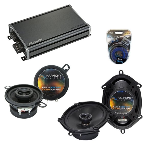 Fits Chrysler E-Class 1984-1993 Speaker Upgrade Harmony R35 R68 & CXA360.4 Amp