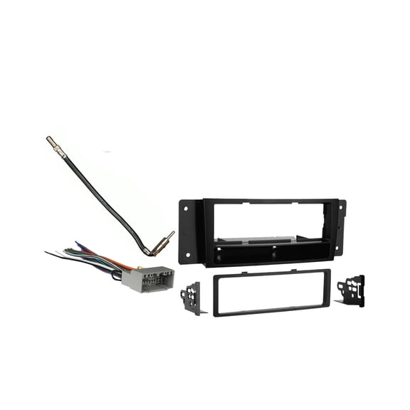 Fits Chrysler Pacifica 2004-2008 Metra Single DIN Dash Kit with Harmony Radio Harness