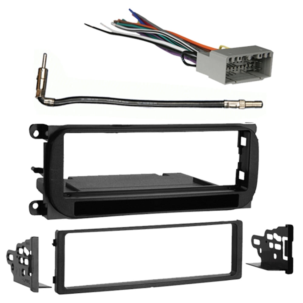 Single DIN Stereo Dash Installation Kit For 2002-2005 Chrysler Sebring - Radio Wiring & Mounting Parts