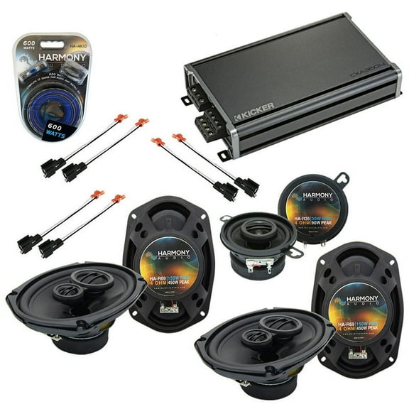 Fits Chrysler Sebring Convertible 96-00 Speaker Upgrade Harmony & CXA360.4 Amp