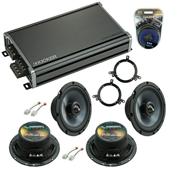 Fits Dodge Dakota 2002-2004 Factory Speakers Upgrade Harmony (2) C65 & CXA360.4