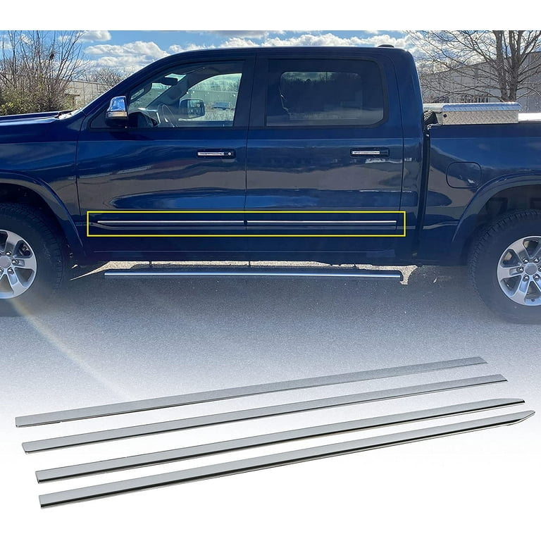 Dodge ram chrome body side molding deals