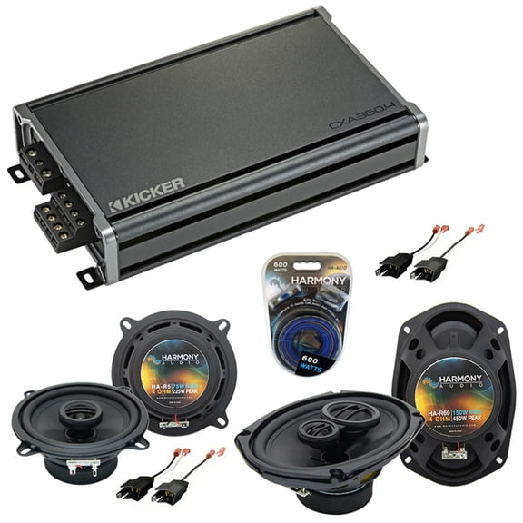 Fits Dodge Ram Truck 1984-1993 OEM Speaker Upgrade Harmony R69 R5 & CXA360.4 Amp
