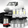 thumbnail image 1 of Fits Dodge Sprinter 2500 3500 2007-2009 LED Headlight Bulbs High Low Beam Fog Light Set 6000K White 6pcs, 1 of 13