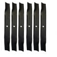 thumbnail image 1 of (Fits Exmark) 6-Pack 115-2454-03 Blades for 54in Timecutter and Exmark Riding Mowers 74740 74741 74793 75754 75756 75757 QTE708GEM54100 QZS708GEM54200 QZS735GKC54200 (6-Pack), 1 of 6