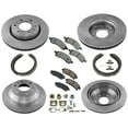 thumbnail image 1 of Fits For 06-09 Chevrolet Trailblazer Frt Rr Disc Brake Rotors & Ceramic Pads 8pc, 1 of 6