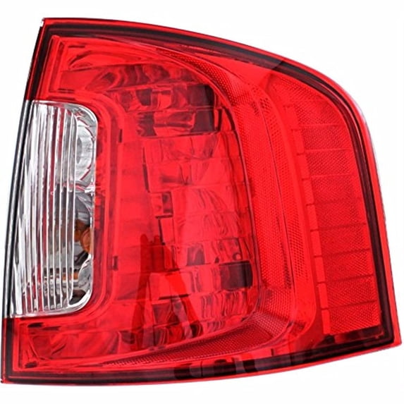 Fits For 11-14 Ford Edge Right Passenger Tail Lamp Assembly w/o Smoked Red Lens