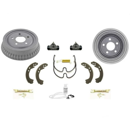 Fits For 1999-2005 Pontiac Grand Am Rear Left and Right Drums & Shoes 9pc Kit