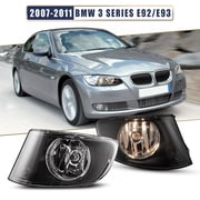 Fits For 2007-2011 BMW 3 Series E92 E93 Coupe Fog Lights Replacement Clear Lamps Pair