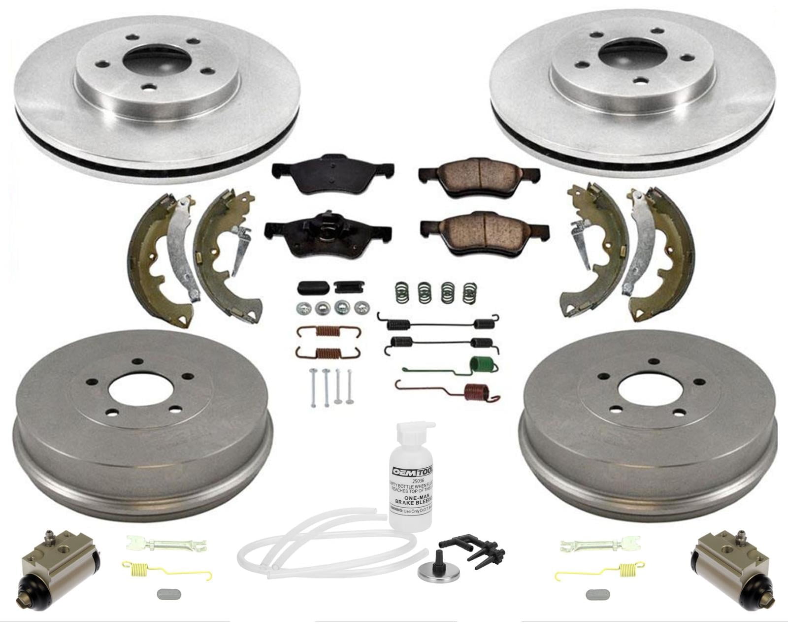 Front Rear Disc Brake Rotors Kit For Toyota RAV4 K8-101455 並行輸入品 FACTORY REPLACEMENT BRAKE ROTOR FRONT ⁄ REAR FOR VICTORY