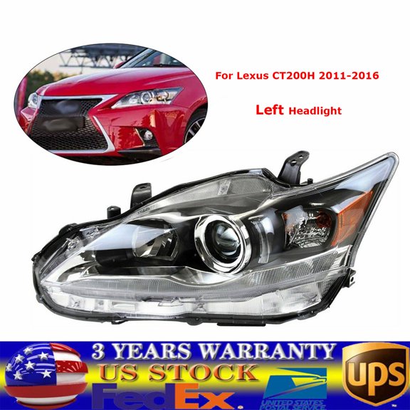 Fits For 2011 - 2016 Lexus CT200h Headlight Assembly Driver Left Side Headlamp