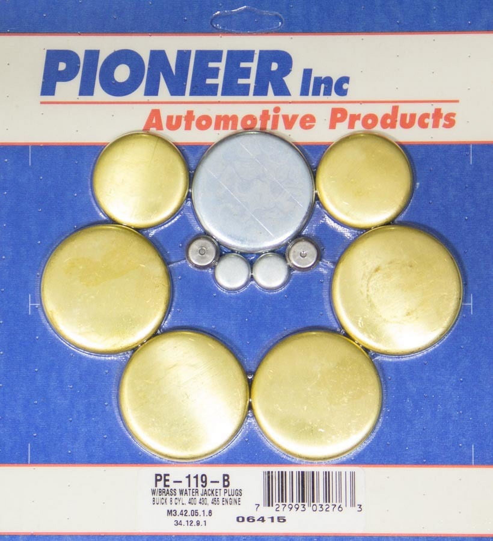 Pioneer Freeze Plug Complete Engine Brass Natural Big Block