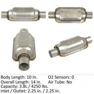 Fits/For Eastern Catalytic Catalytic Converter Universal P/N:70258 Fits select: 2010-2011 TOYOTA CAMRY, 2011-2014 CHEVROLET CRUZE