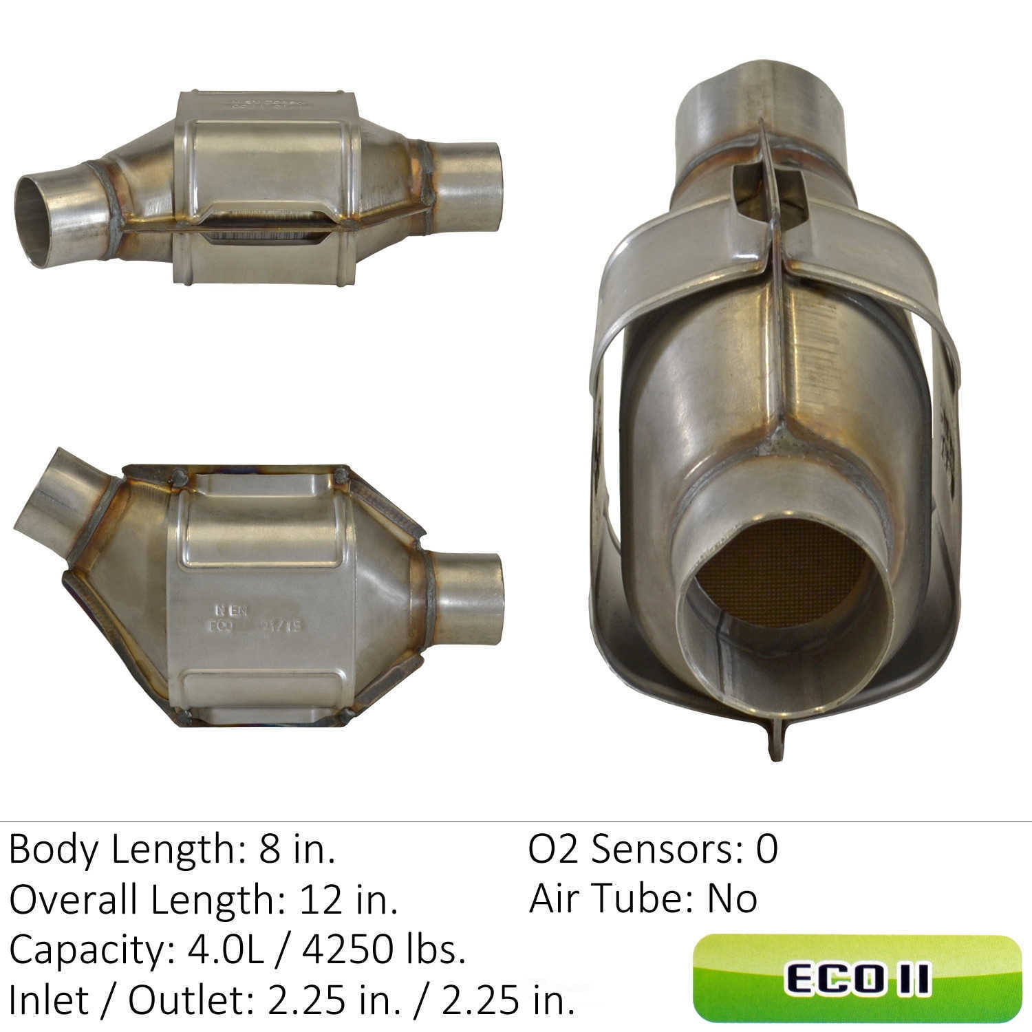 Fits/For Eastern Catalytic Catalytic Converter Universal P/N:83425 Fits select: 1999-2003 FORD F150, 2000-2004 TOYOTA TACOMA