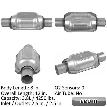 Fits/For Eastern Catalytic Catalytic Converter Universal P/N:92466 Fits select: 2001-2003 TOYOTA HIGHLANDER, 1999-2003 LEXUS RX