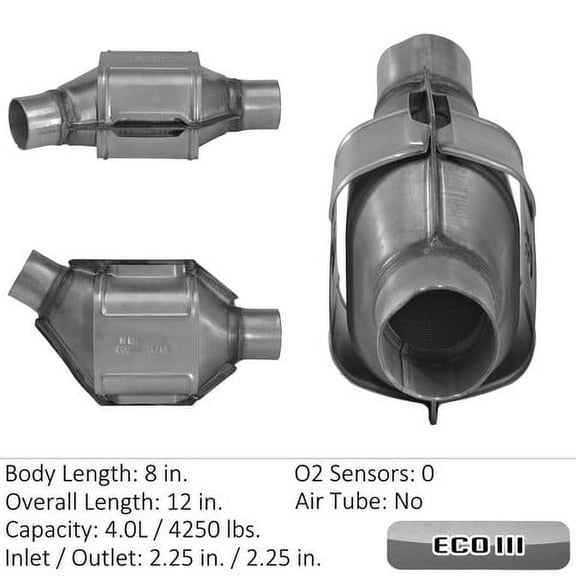 Fits/For Eastern Catalytic Catalytic Converter Universal P/N:93425 Fits select: 2004-2006 FORD RANGER, 2009-2013 SUBARU FORESTER