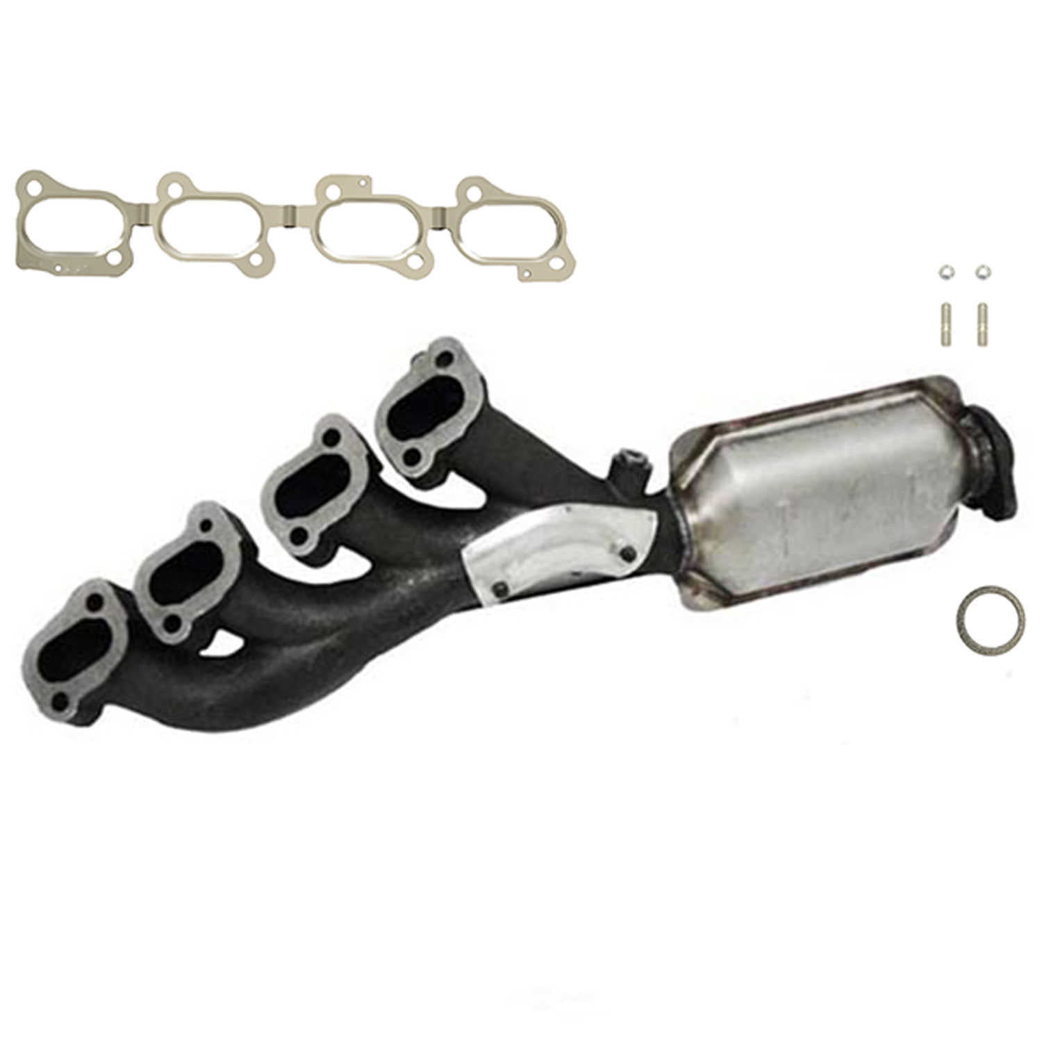 Fits/For Eastern Catalytic Exhaust Manifold With Integrated Catalytic Converter Fits select: 2005-2010 CADILLAC STS, 2004-2009 CADILLAC SRX