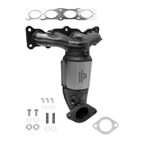 Fits/For Eastern Catalytic Exhaust Manifold With Integrated Catalytic Converter Fits select: 2019-2020 HYUNDAI SANTA FE, 2017-2020 KIA SPORTAGE