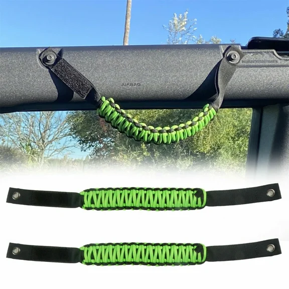 Fits For Ford Bronco Accessories 2021 2022 Side Roll Bar Grab Handles Kit Green