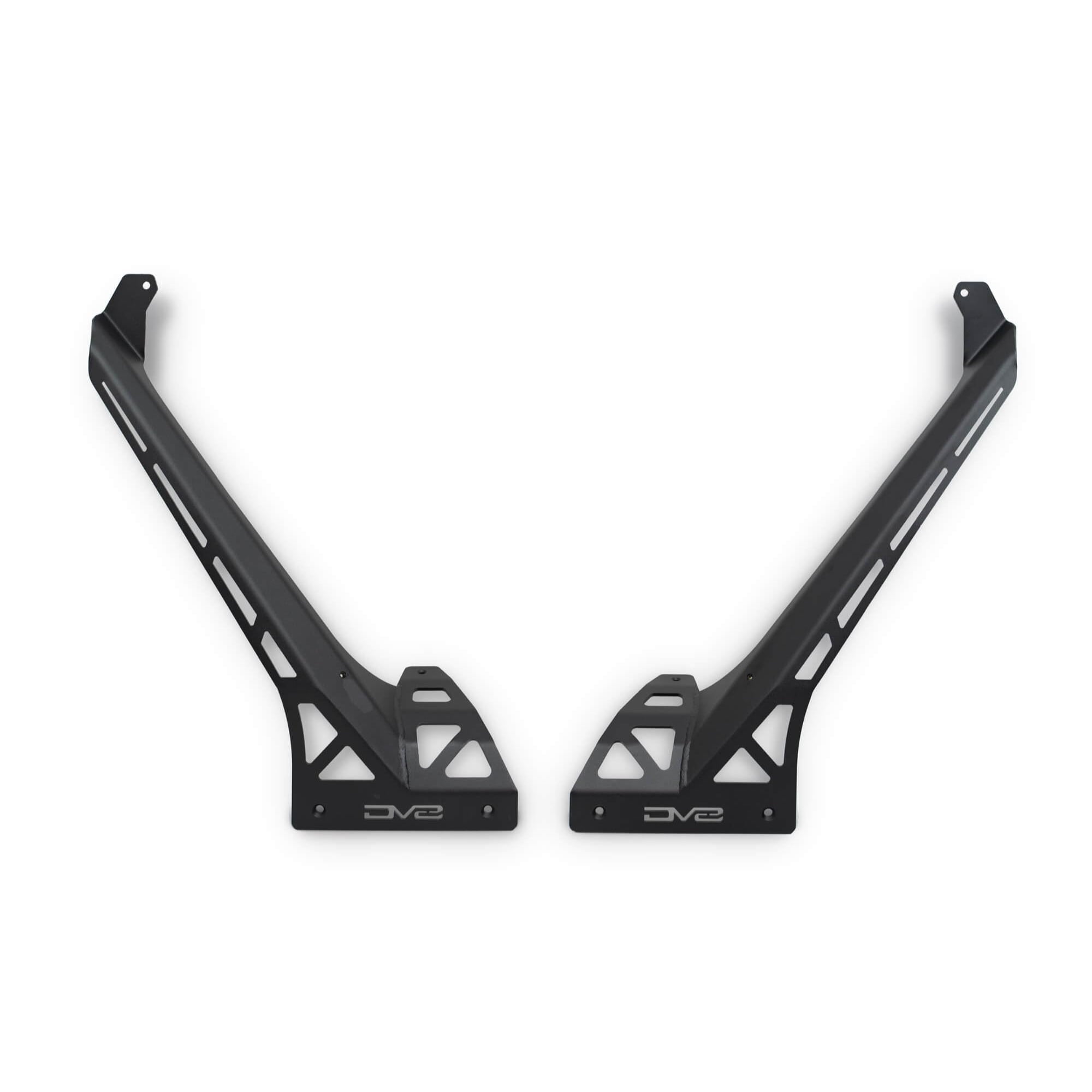 DV8 Offroad 50" Light Bar Mount for 2018-2024 Jeep Wrangler JL & 2020-2024 Gladiator JT | Optional 3" Pod Light Mounts | Sleek Low-Profile Design | Black Powder Coat | Bolt-On Installation | Steel