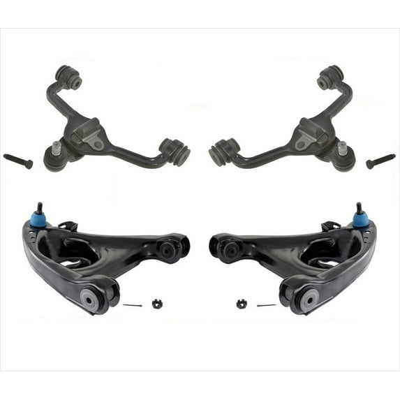 Fits For Lincoln 95-02 Town Car Crown Vic 4 PC Upper and Lower Control Arm Kit