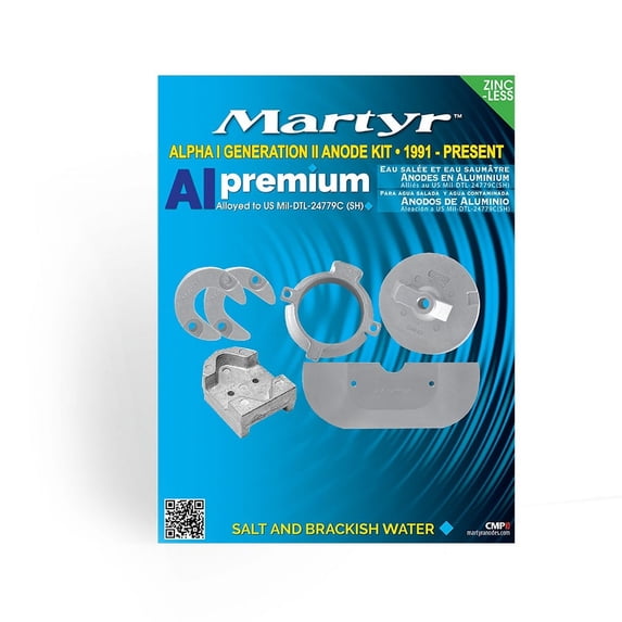 Martyr Aluminum Anode Kit for Mercruiser Alpha One Gen 2 1991-Present