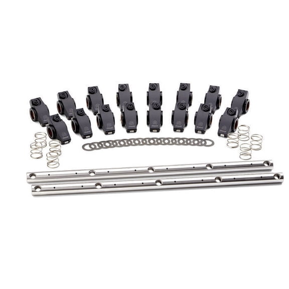 Proform 440-873 Roller Rocker Arm Set; 1.7; Shaft-Mount; MOPAR; Black; Fits BB Chrysler Engines