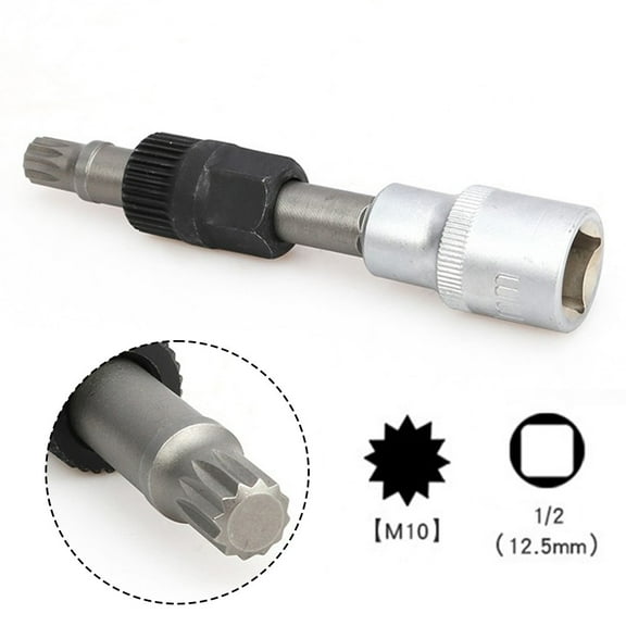 Fits For Seat for Skoda Alternator Pulley Removal Wrench Tool Torx M10 1/2IN D
