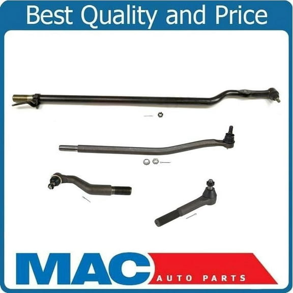 Fits Ford 2003-2004 F450 F550 Super Duty Drag Link & Tie Rods 4Pc Kit