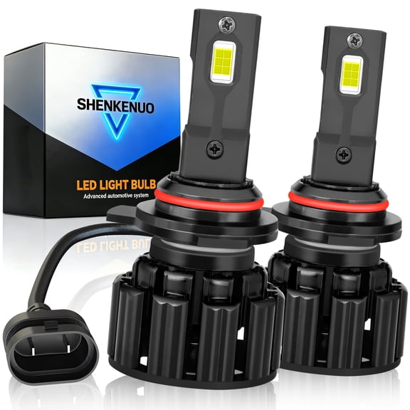 Fits Ford Edge 2011 2012 2013 2014 LED Headlight Bulbs 9012 Long Life Bulb, Plug and Play, Pack of 2