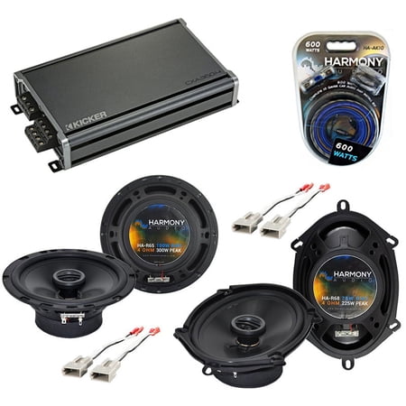 Fits Ford Escort/ZX2 1997-2004 Speaker Upgrade Harmony R65 R68 & CXA360.4 Amp