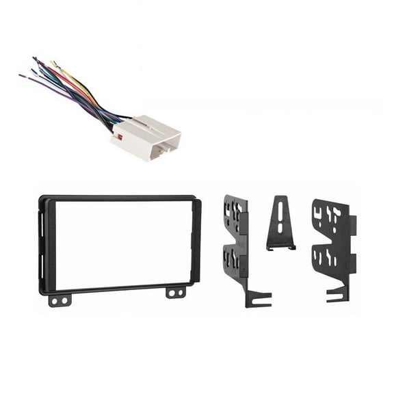Fits Ford Expedition 2003 Late Production Metra Double DIN Dash Kit with Harmony Radio Harness