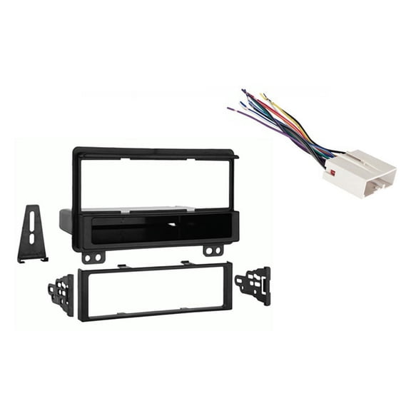 Fits Ford Expedition 2003 Late Production Metra Single DIN Dash Kit with Harmony Radio Harness