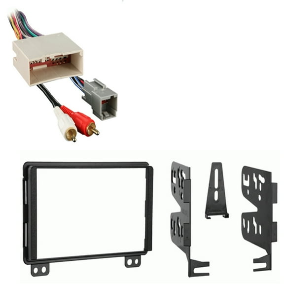 Fits Ford Explorer 04-05 DDIN Harness Radio Dash Kit - Audiophile System
